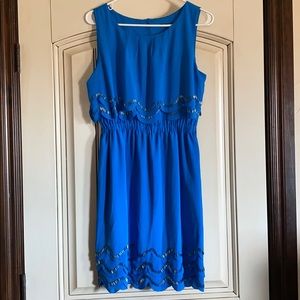 Gianni Bini | Blue Sequin Cocktail Dress | Size: S